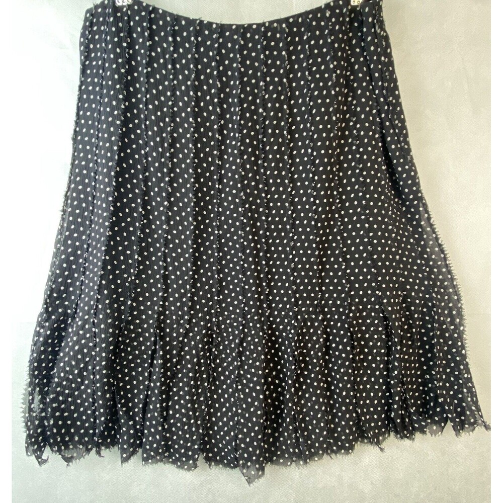 Dana Buchman Black and White Polka Dot Skirt